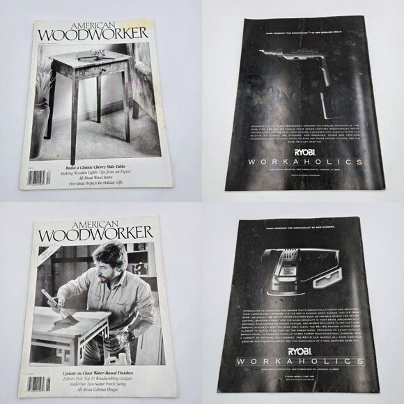 American Woodworker Magazine Lot December 1990 February April June August Decemb - Picture 15 of 15